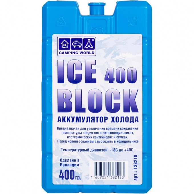 Аккумулятор холода CAMPING WORLD Iceblock 400 138218 Аккумулятор холода CAMPING WORLD Iceblock 400 138218