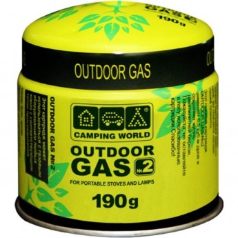 Картридж газовый CAMPING WORLD 190 г (прокольный)