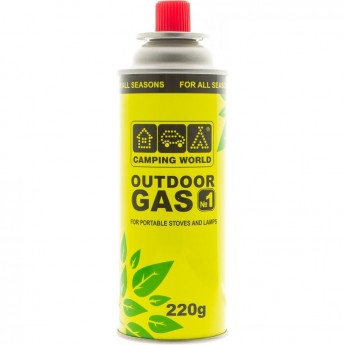 Картридж газовый CAMPING WORLD 220 г (цанговый)